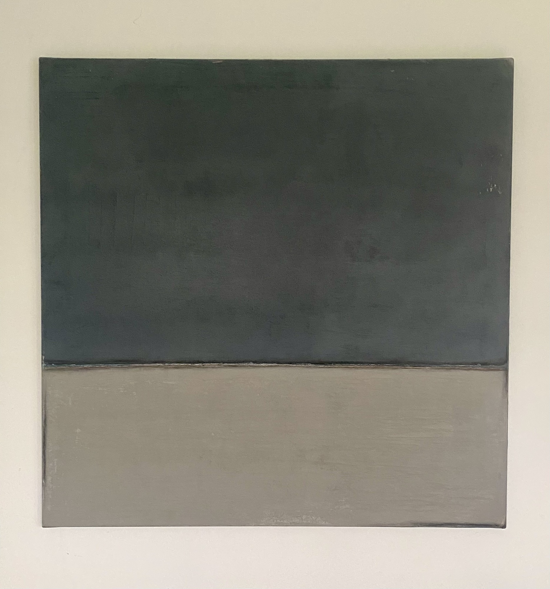 “Veil of Silence” 100x100cm. Acrylic on canvas.